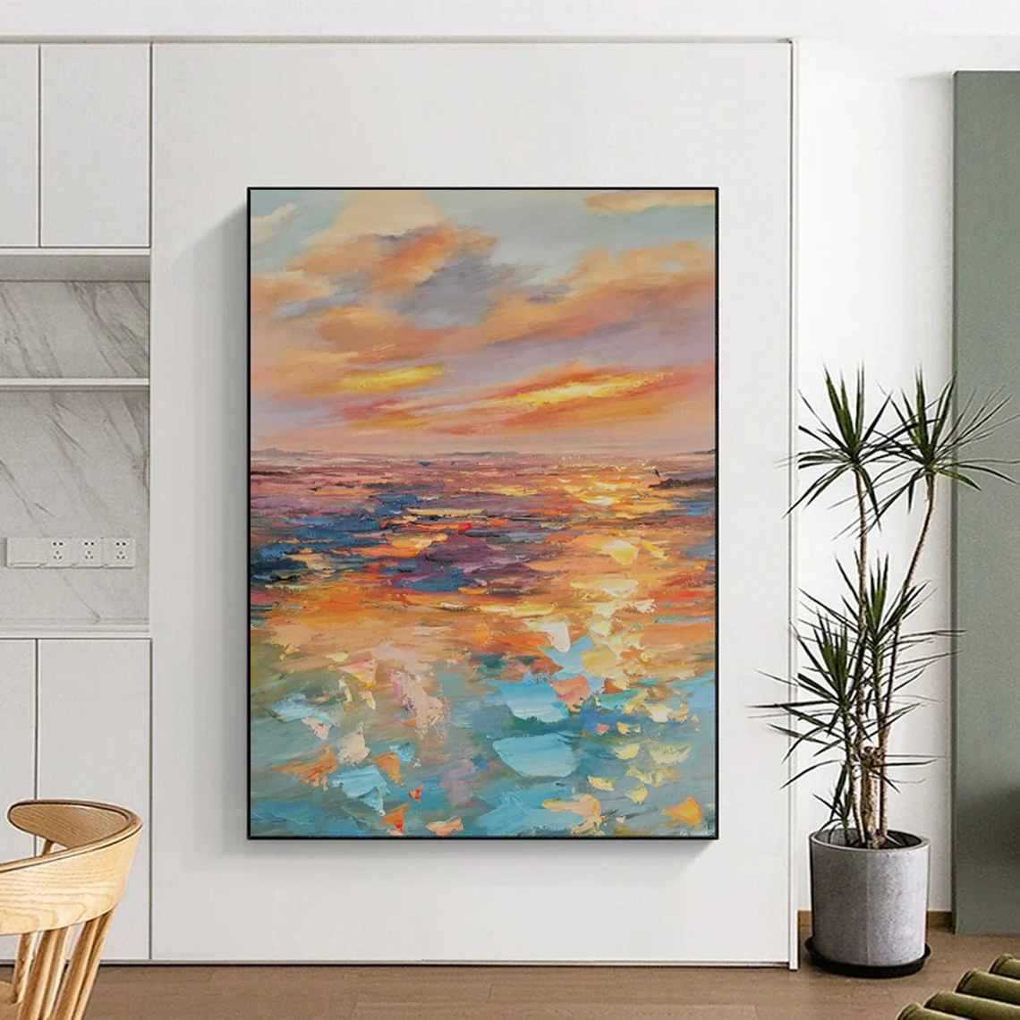 Balcony Living Coastal - large black and white wall art